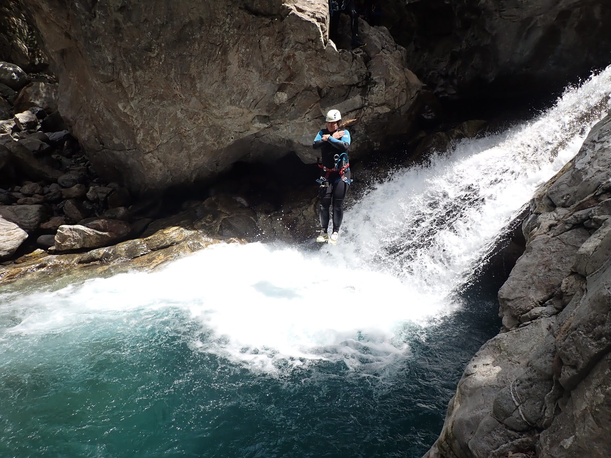 Un joli saut au plus beau toboggan des hautes Pyrénées