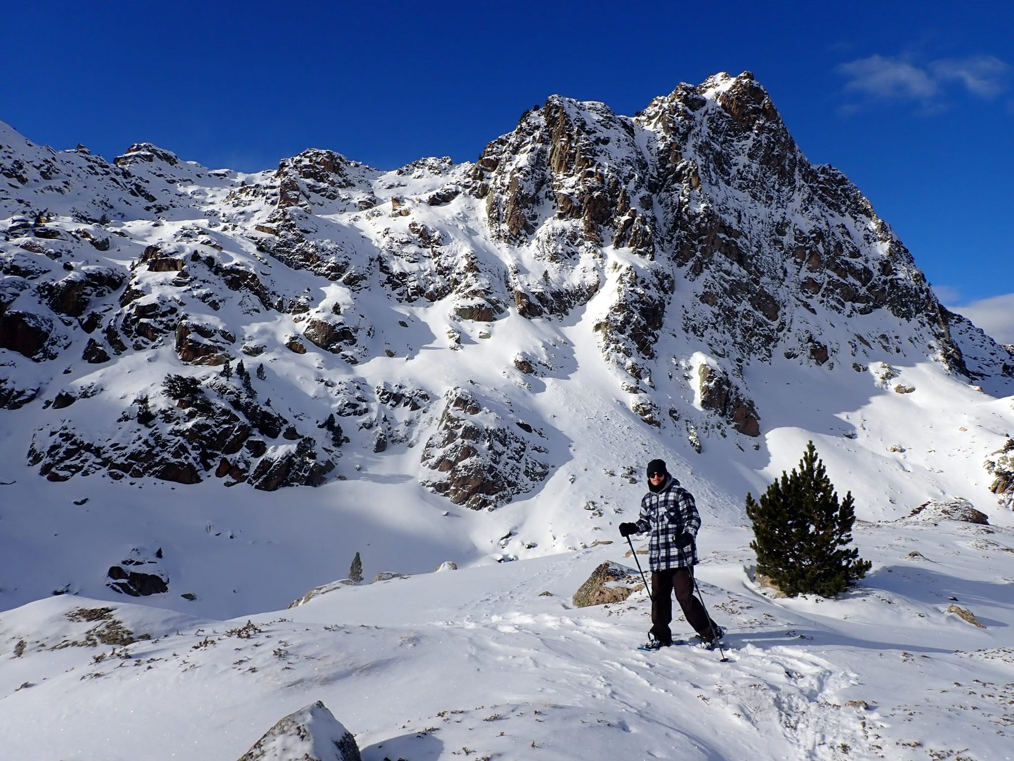 Balade en raquettes tout en haut de la mongie !